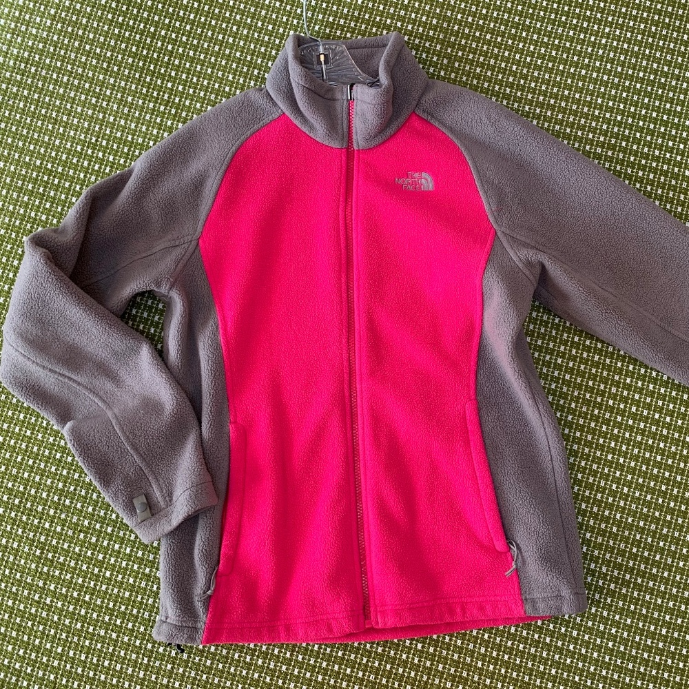 The North Face fleece full-zip jacket.